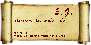 Stojkovits Győző névjegykártya